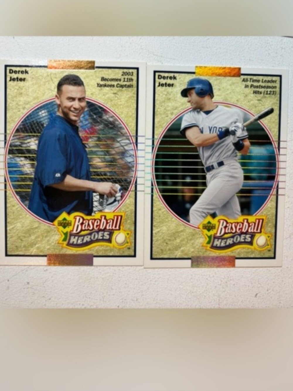 Derek Jeter Baseball Heroes Insert Card Lot Yankees HOF Legend